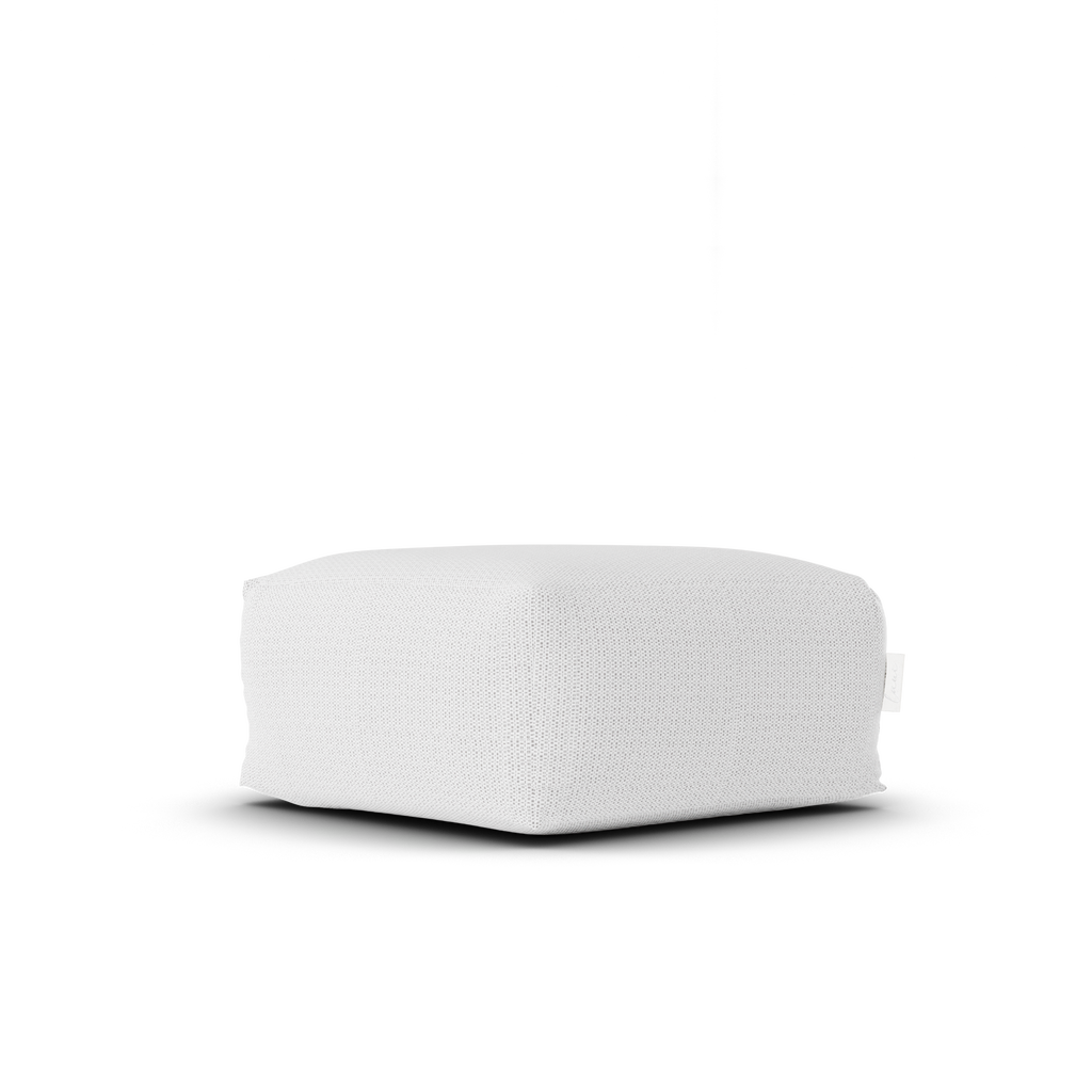 Laui Lounge™ - Boho Square Pouf White