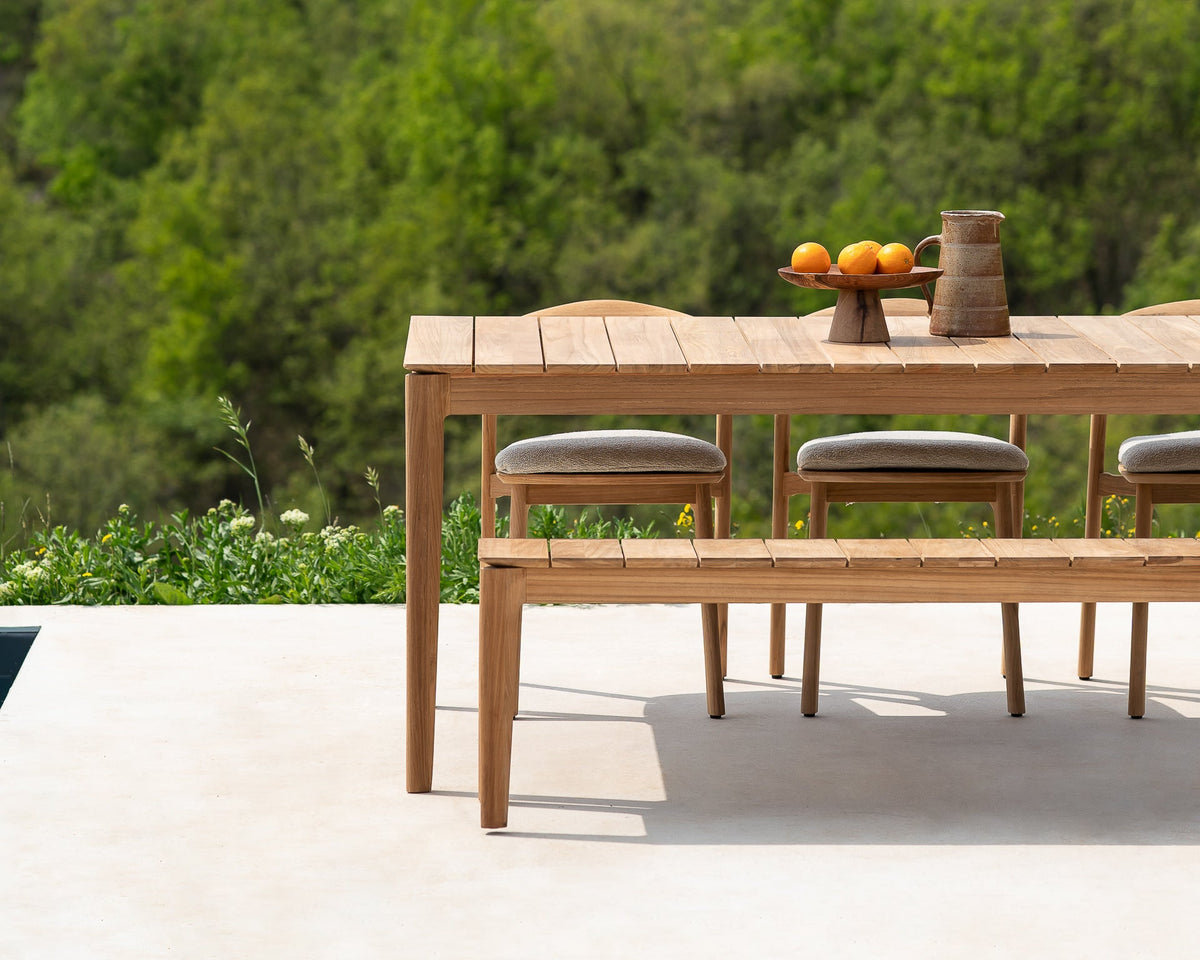 Ethnicraft | Bok outdoor dining chair with cushion | Mocha