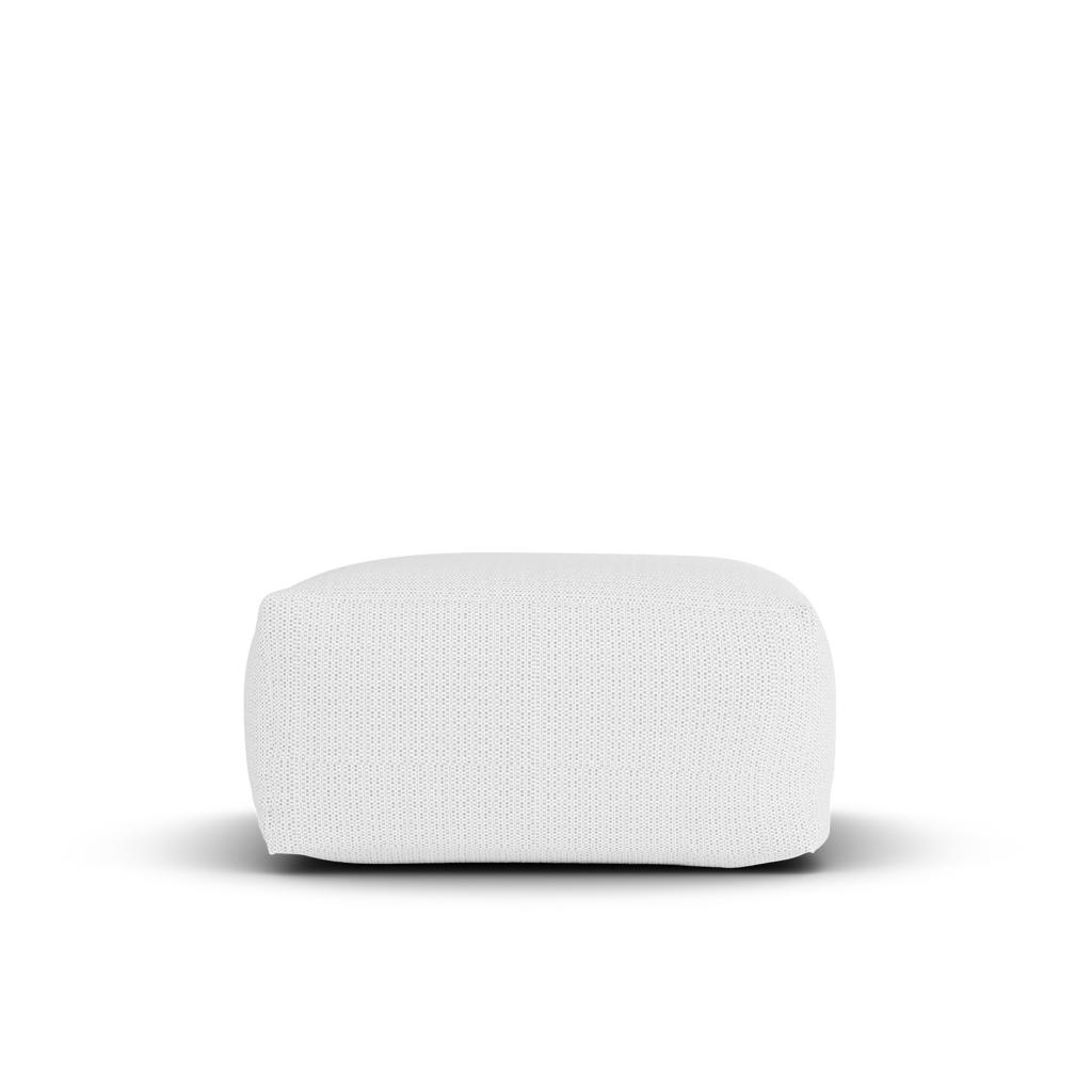 Laui Lounge™ - Boho Square Pouf White