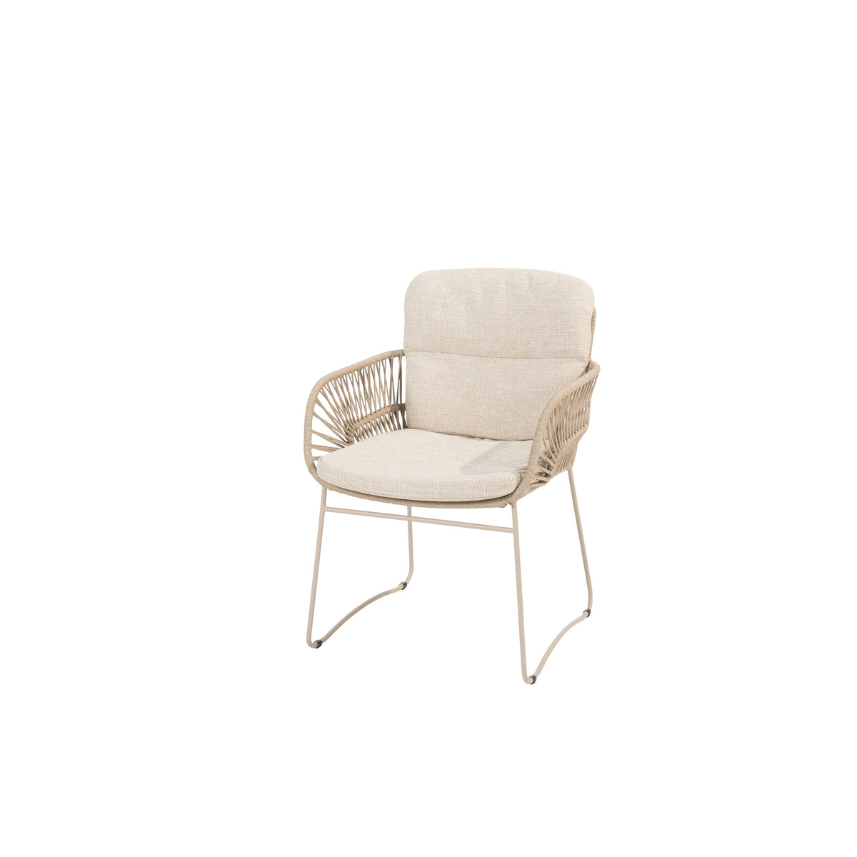 MURCIA DINING CHAIR | LATTE WITH 2 CUSHIONS