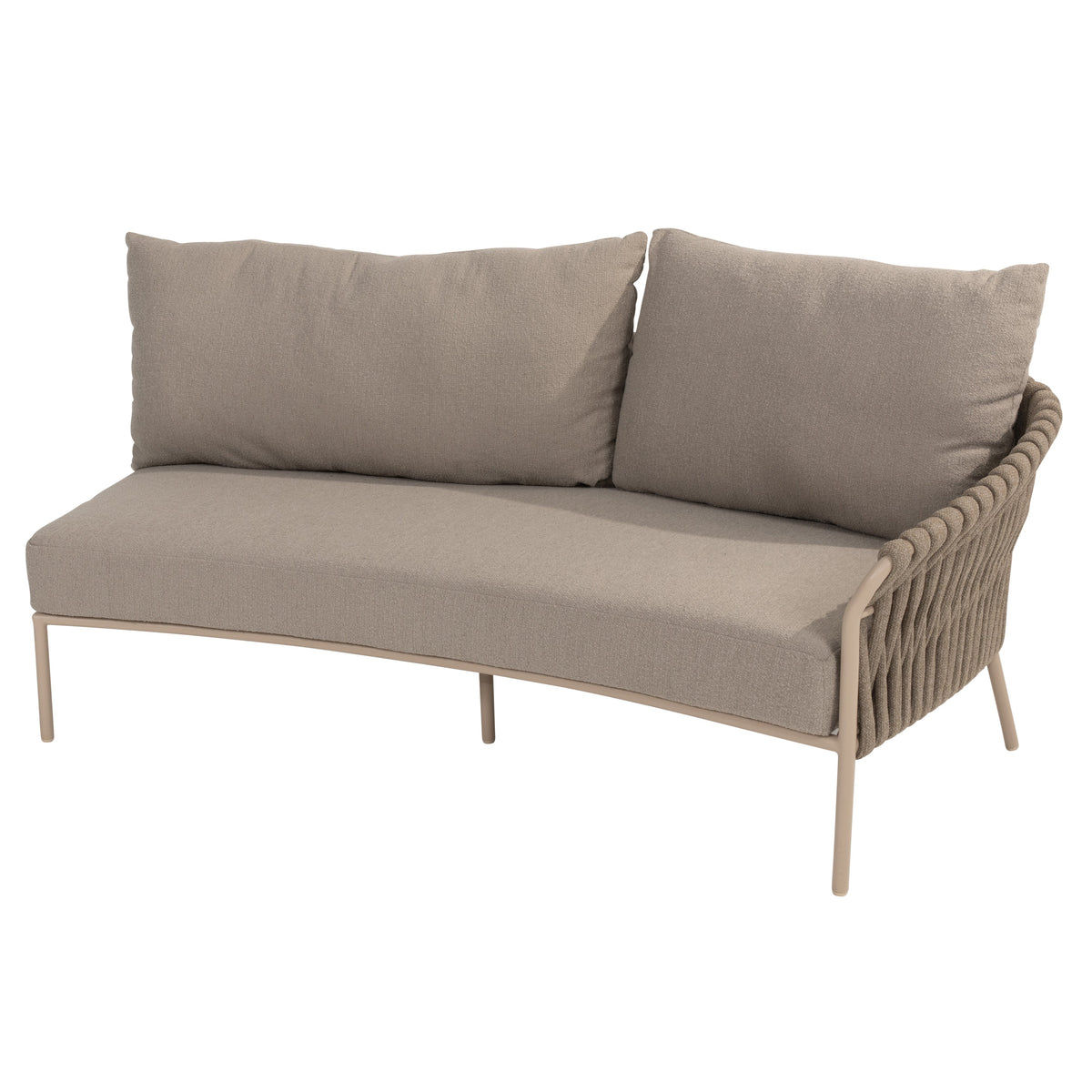 COMINO ORGANIC 2 SEATER LEFT ARM | LATTE WITH 3 CUSHIONS