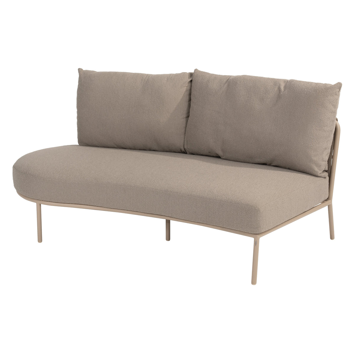 COMINO ORGANIC END MODULE RIGHT | LATTE WITH 3 CUSHIONS