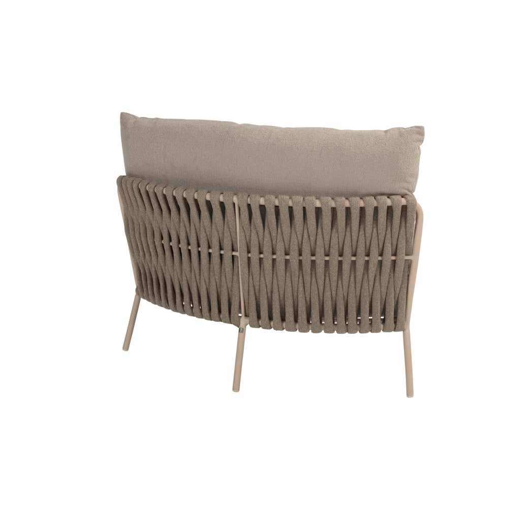 COMINO ORGANIC XL HOEK | LATTE MET 2 KUSSENS