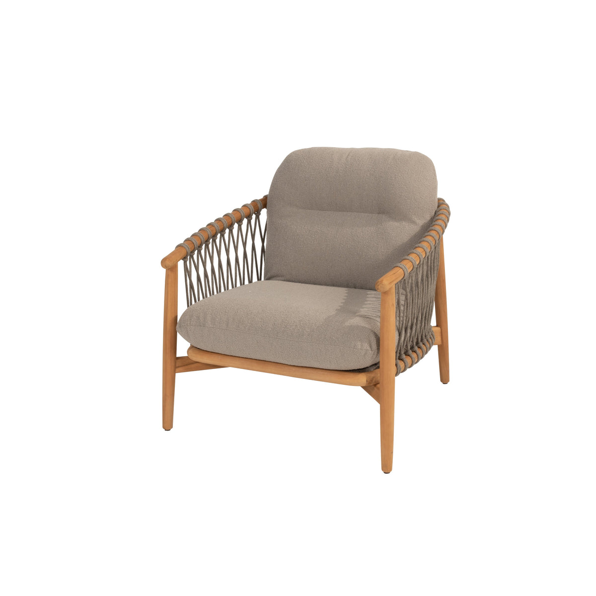 NORA LIVING CHAIR NATURAL TEAK | WITH CUSHION SET