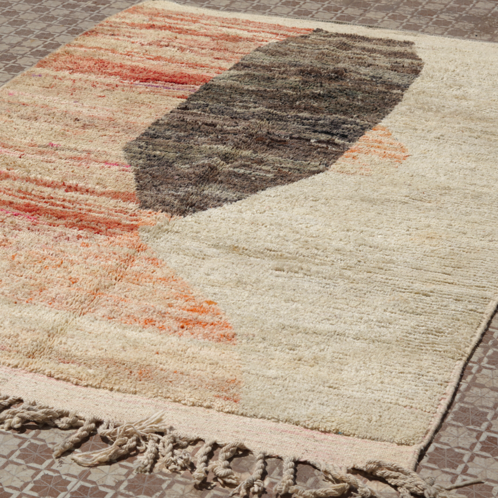 Wool Berber Moroccan Rug | (w)216 x (d)150 cm | #6162