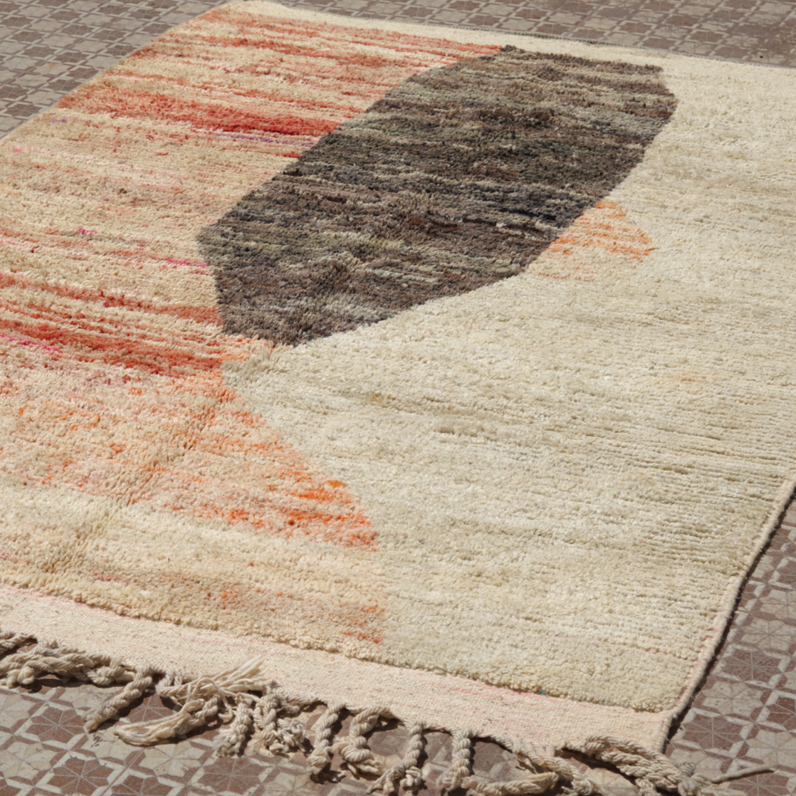 Wool Berber Moroccan Rug | (w)216 x (d)150 cm | #6162