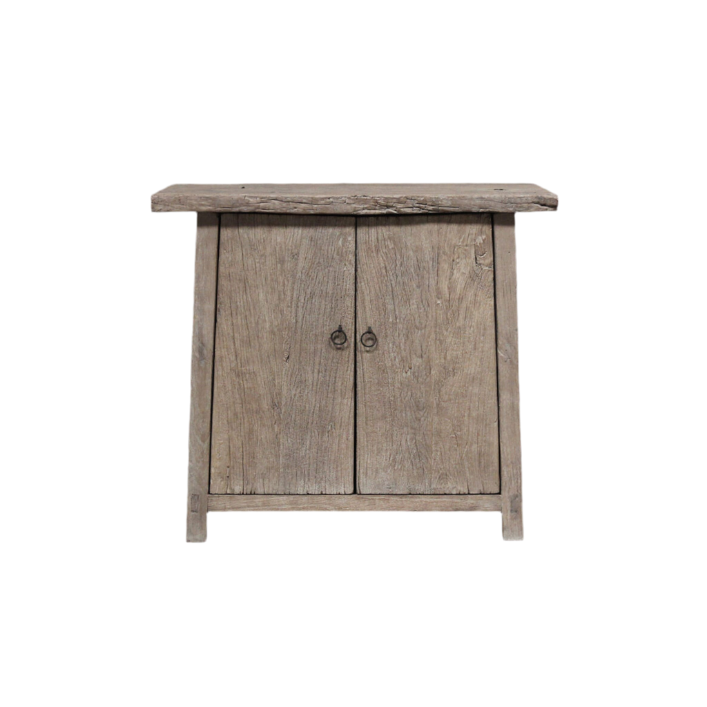 Old Wooden Cabinet 2 Doors | W88 x D45 x H77 | #007-0039