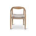 Anais Outdoor Armchair | Teak Natural | Cream Cushion | Castle Line