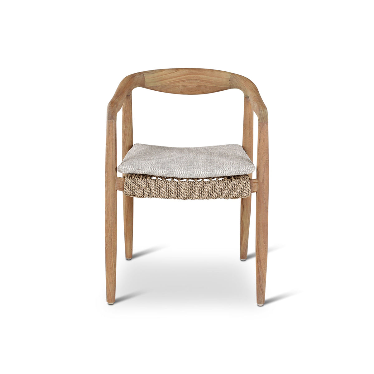 Anais Outdoor Armchair | Teak Natural | Cream Cushion | Castle Line
