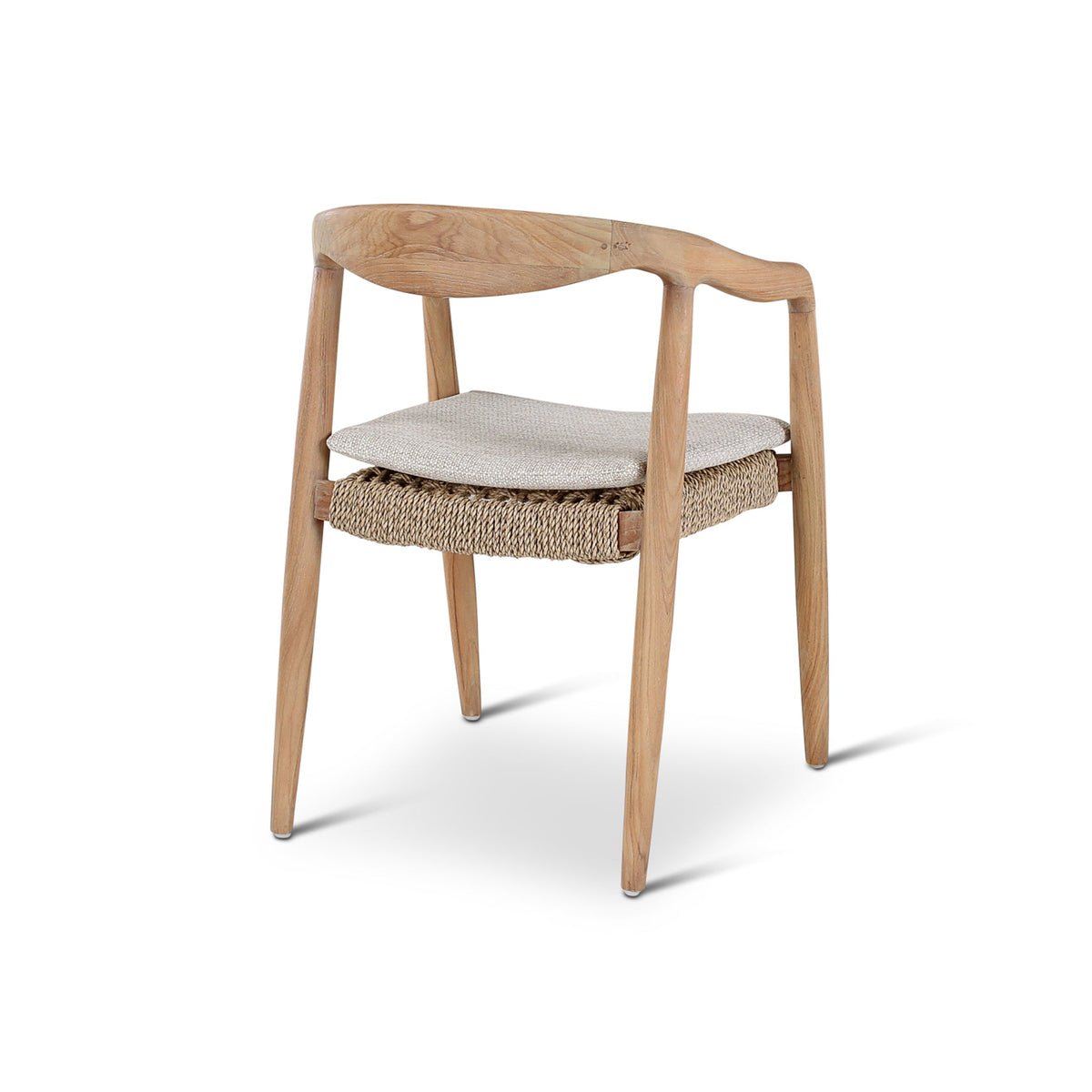 Anais Outdoor Armchair | Teak Natural | Cream Cushion | Castle Line