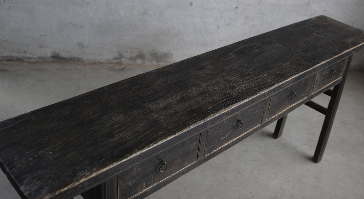Wall table 4 drawers walnut – image 2