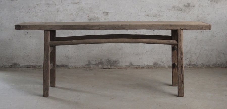 Old weathered wall table