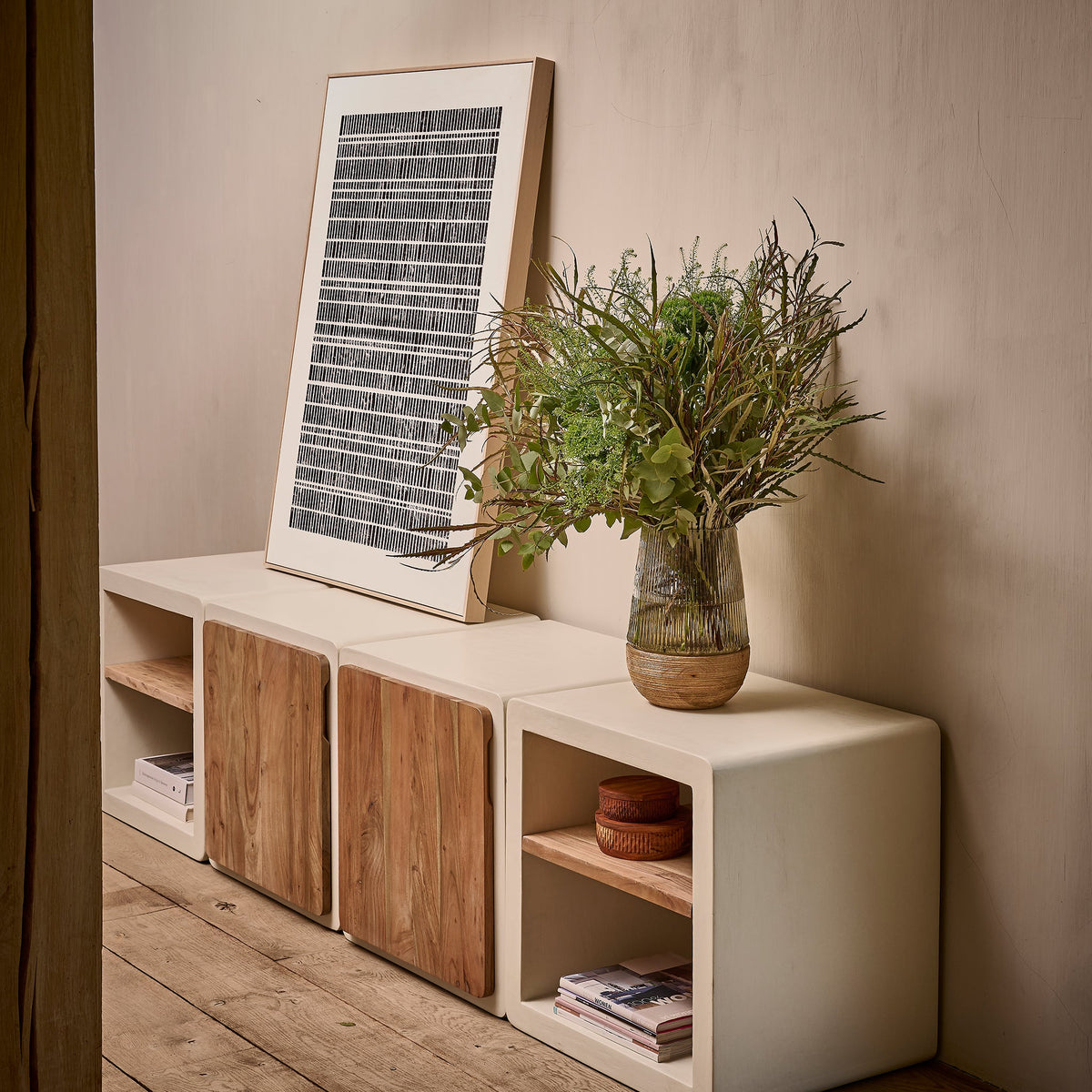 Blanche Wall Art | Canvas With Wood | 90x120cm