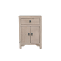 Bedside Table Elm Wood | 1 drawer 2 doors | W 43 x D 34 x H 63 cm