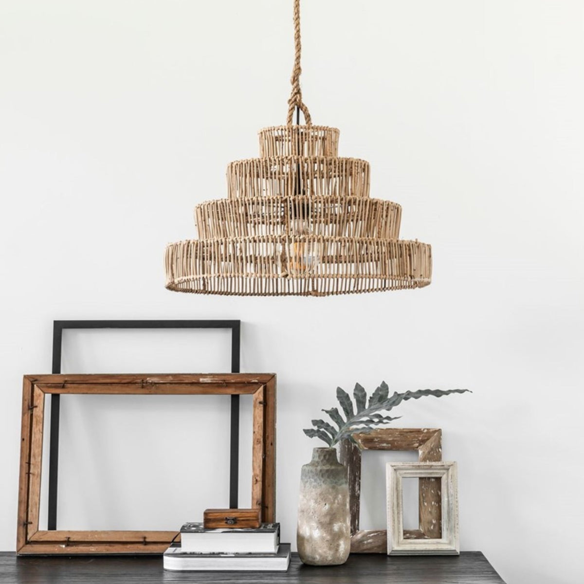 Cala Llonga Pendant Lamp | Natural Rattan | Ø50cm