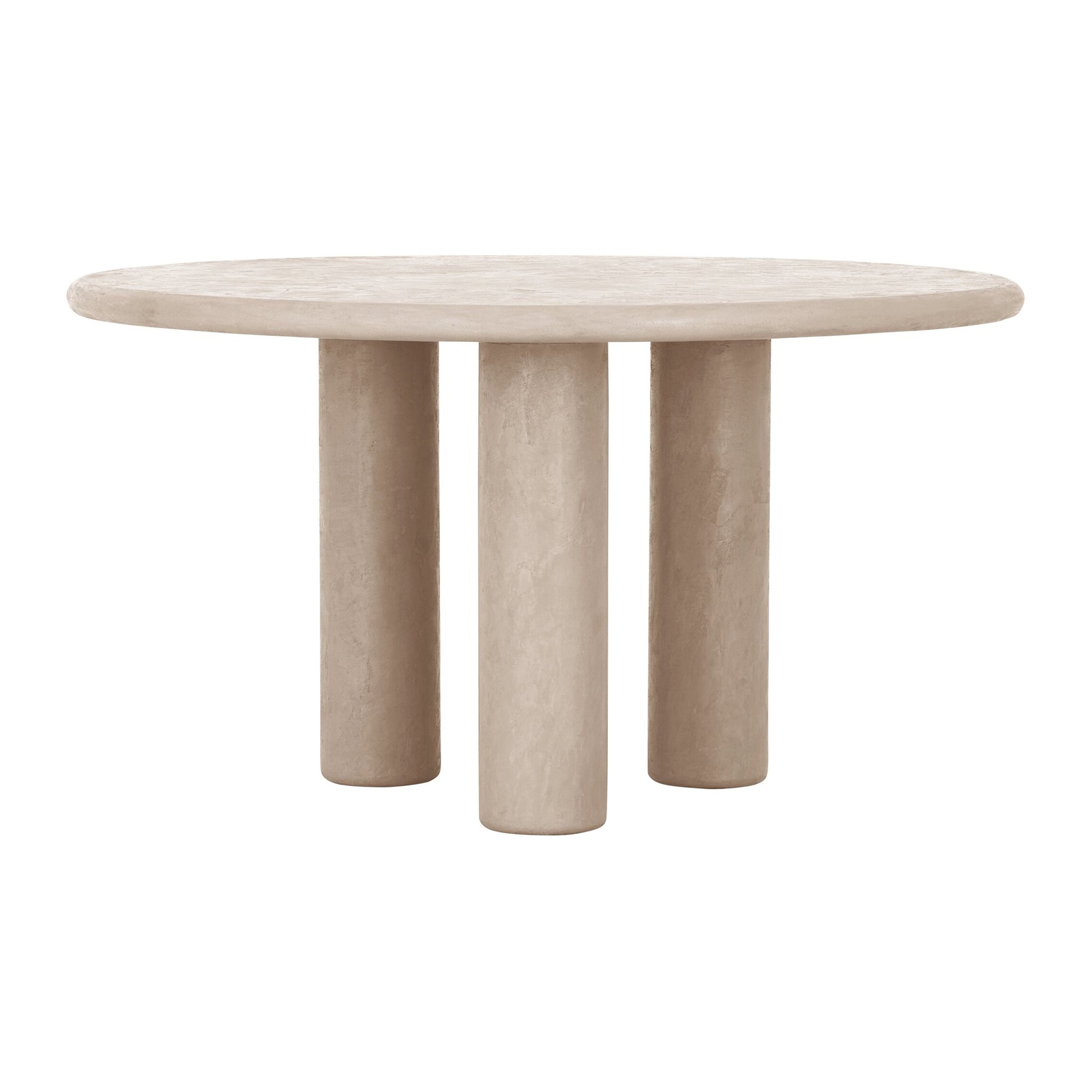 Clio Mortex Sand Dining Table | Ø140cm