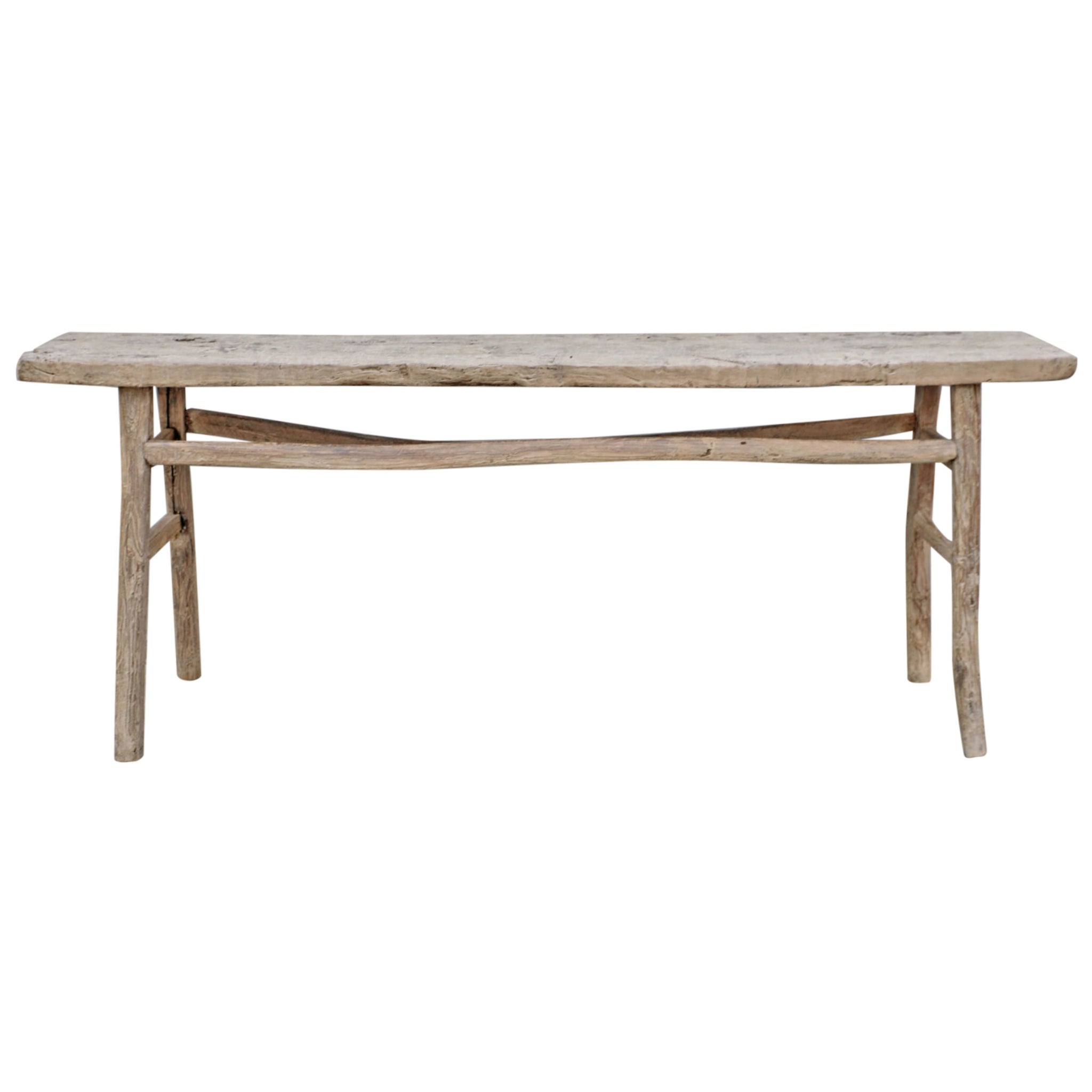 Elm Wood Console Table | 207x38x83cm | #009-0003