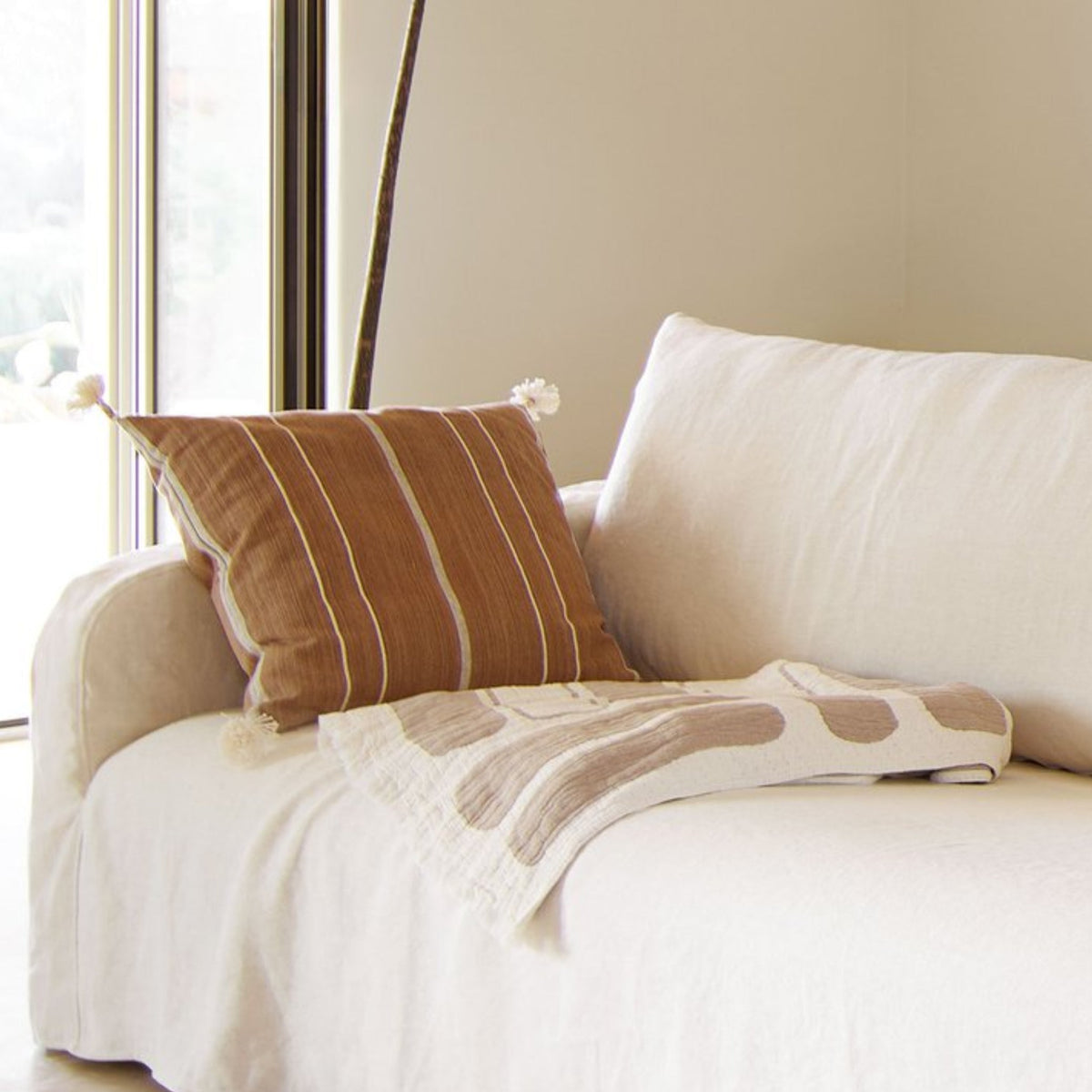 Cushion Cotton Caramel | 50x50cm