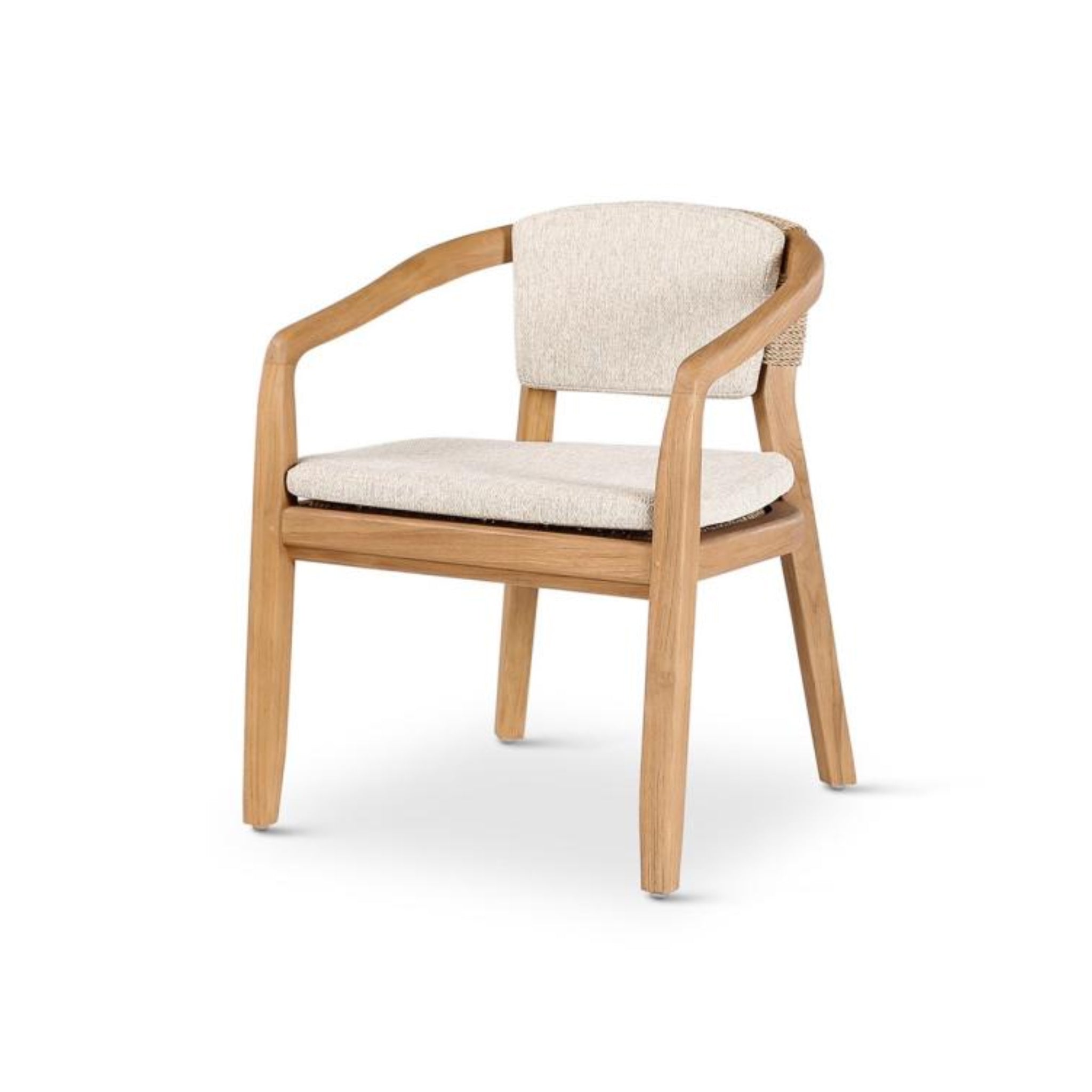 Elisa Outdoor Armchair | Teak Natural | Cream Cushion | Castle Line
