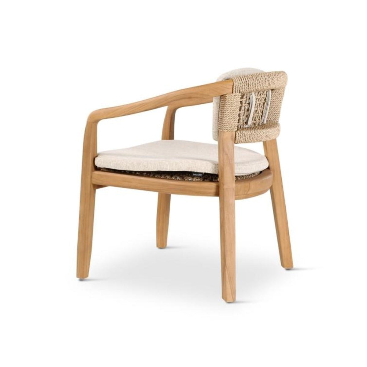 Elisa Outdoor Armchair | Teak Natural | Cream Cushion | Castle Line