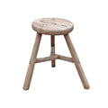 Elm Wood Round Stool | +/- Ø29x46cm