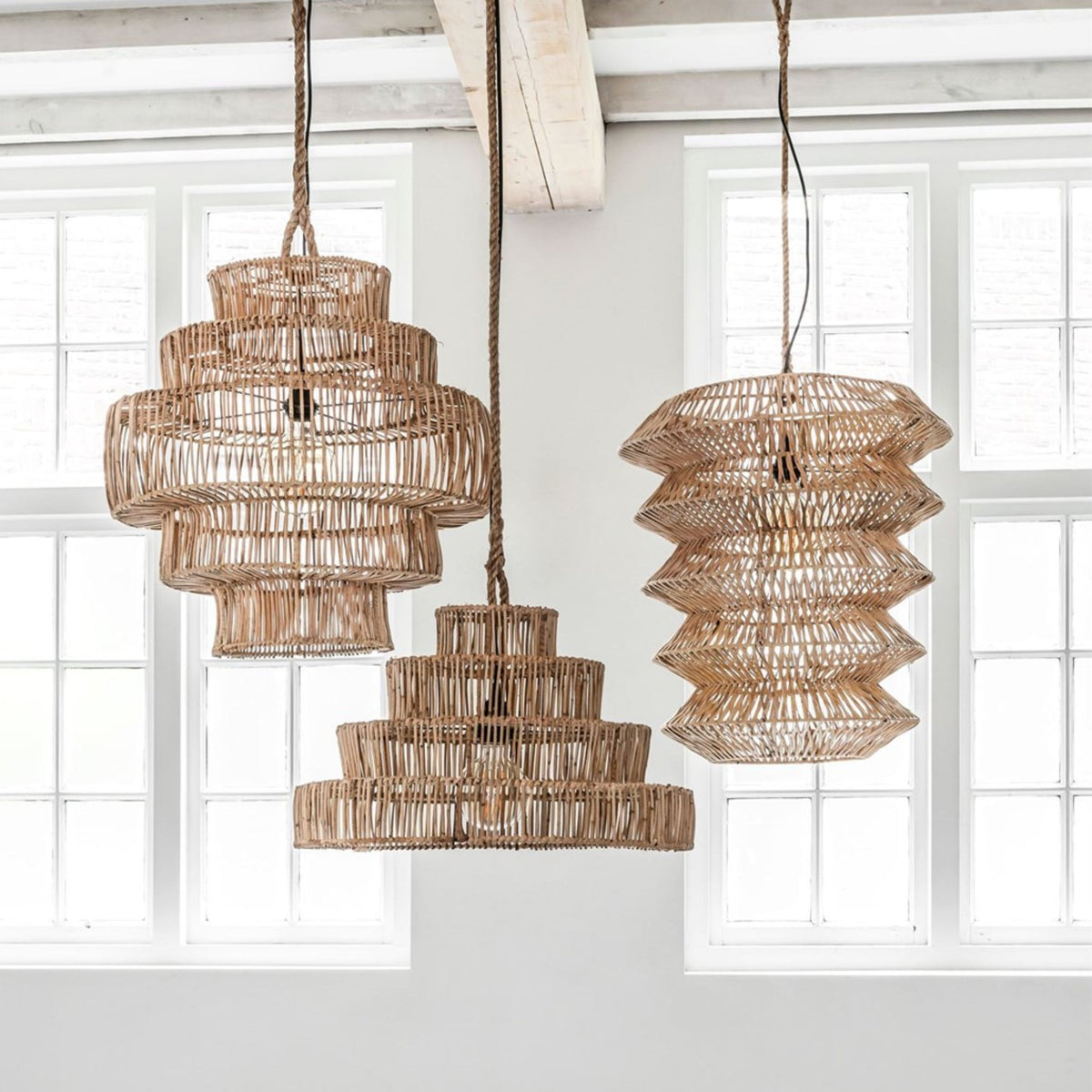 Cala Llonga Pendant Lamp | Natural Rattan | Ø50cm
