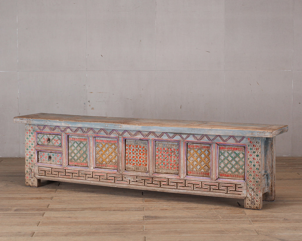 Vintage TV cabinet carving – image 2