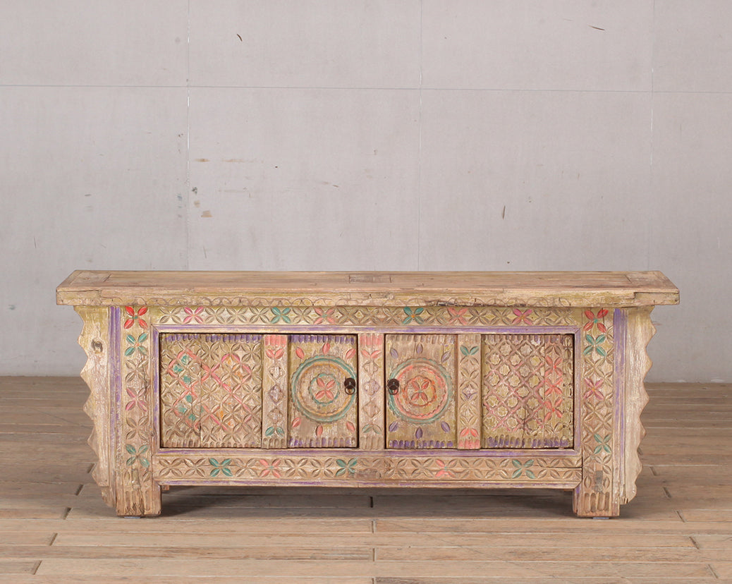 Vintage TV cabinet carving