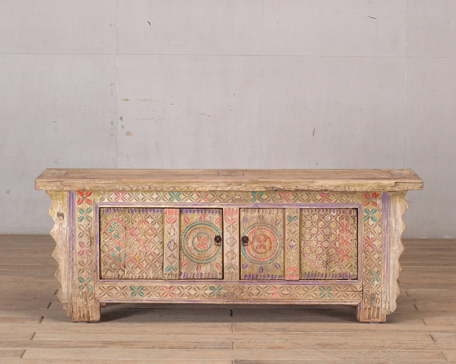 Vintage TV cabinet carving