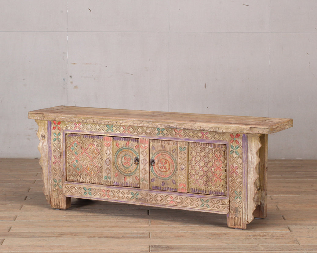 Vintage TV cabinet carving – image 2