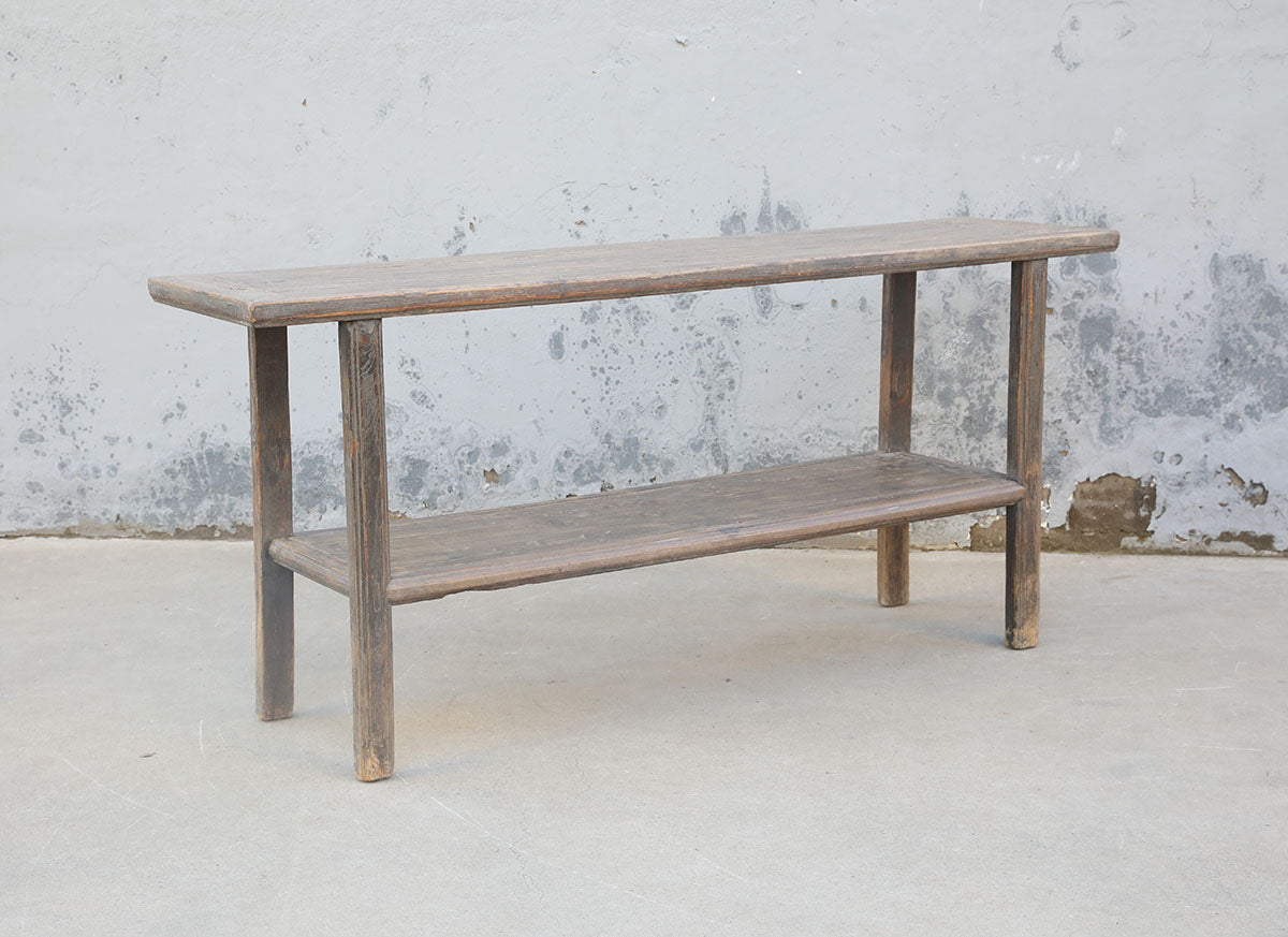 Wall table with bottom shelf – image 2