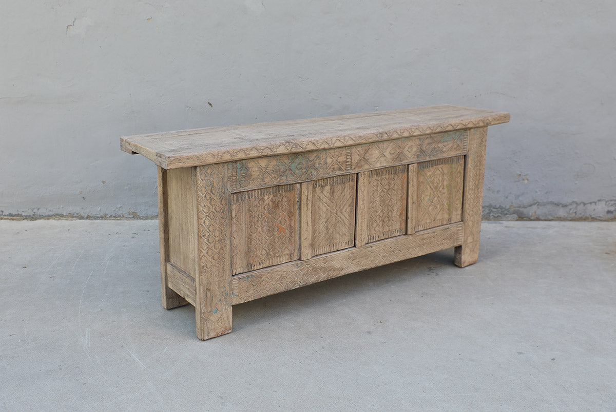 Vintage TV cabinet carving – image 2