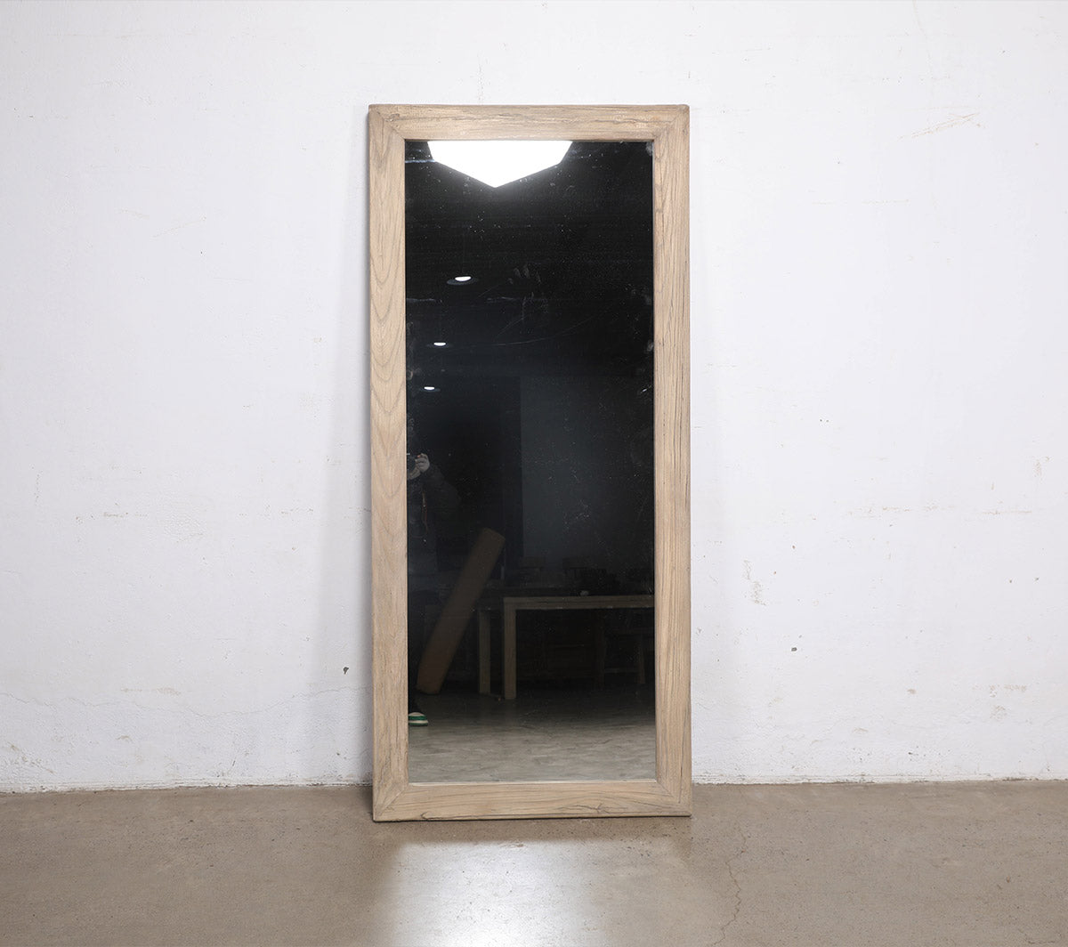 Elm wooden mirror