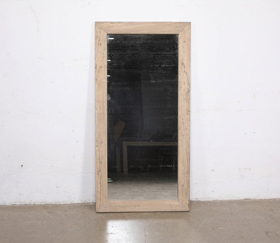 Elm wooden mirror