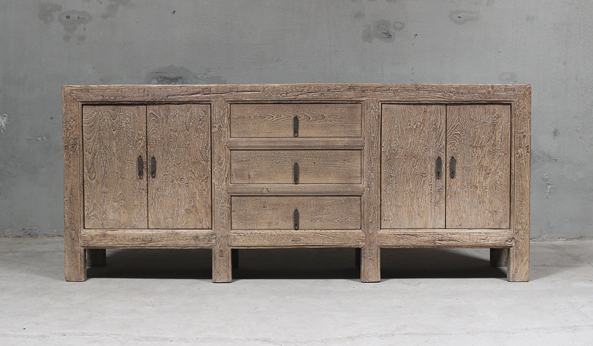 Elm wooden sideboard