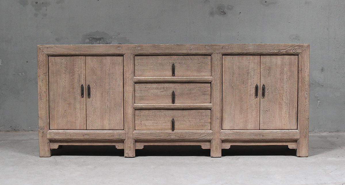Elm wooden sideboard