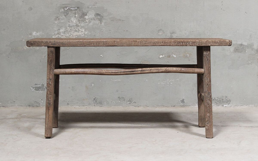 Elm wood wall table
