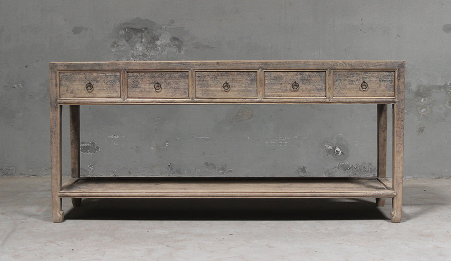 Wandtafel 5 lades met onderplank