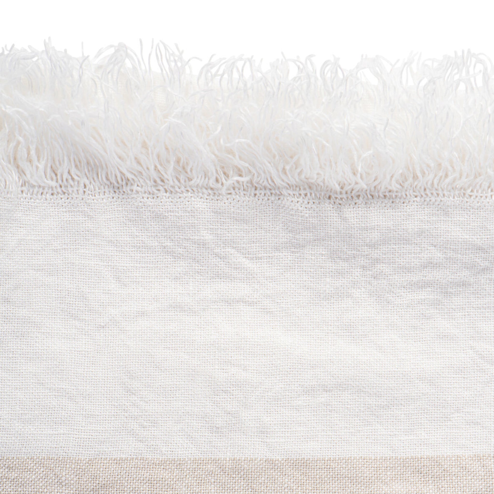 Linen Plaid Besos | Natural - Offwhite | 135x260cm