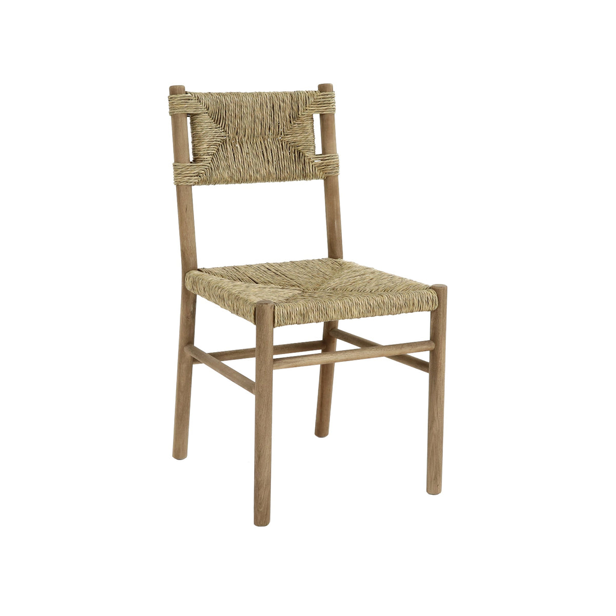 Meri Dining Chair | Oak & Seagrass | Natural