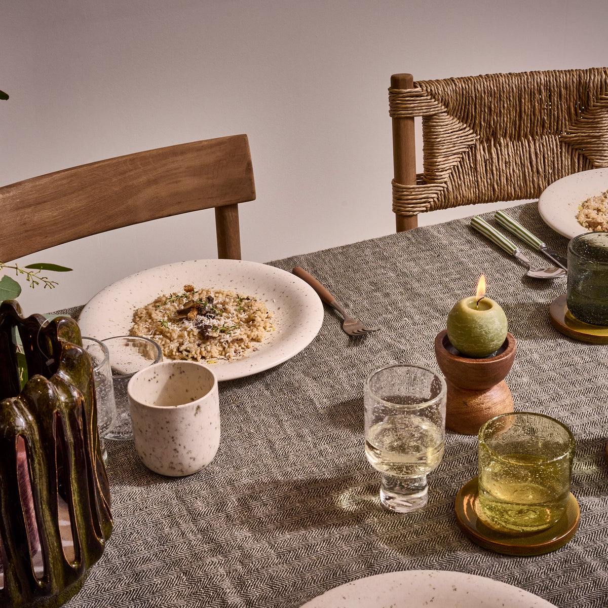 Meri Dining Chair | Oak & Seagrass | Natural