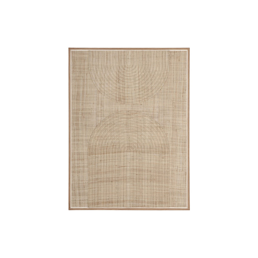 Arte de pared Orba | Hoja de palma natural | 102x76cm