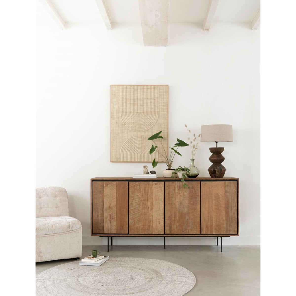 Orba Wall Art | Natural Palm Leaf | 102x76cm