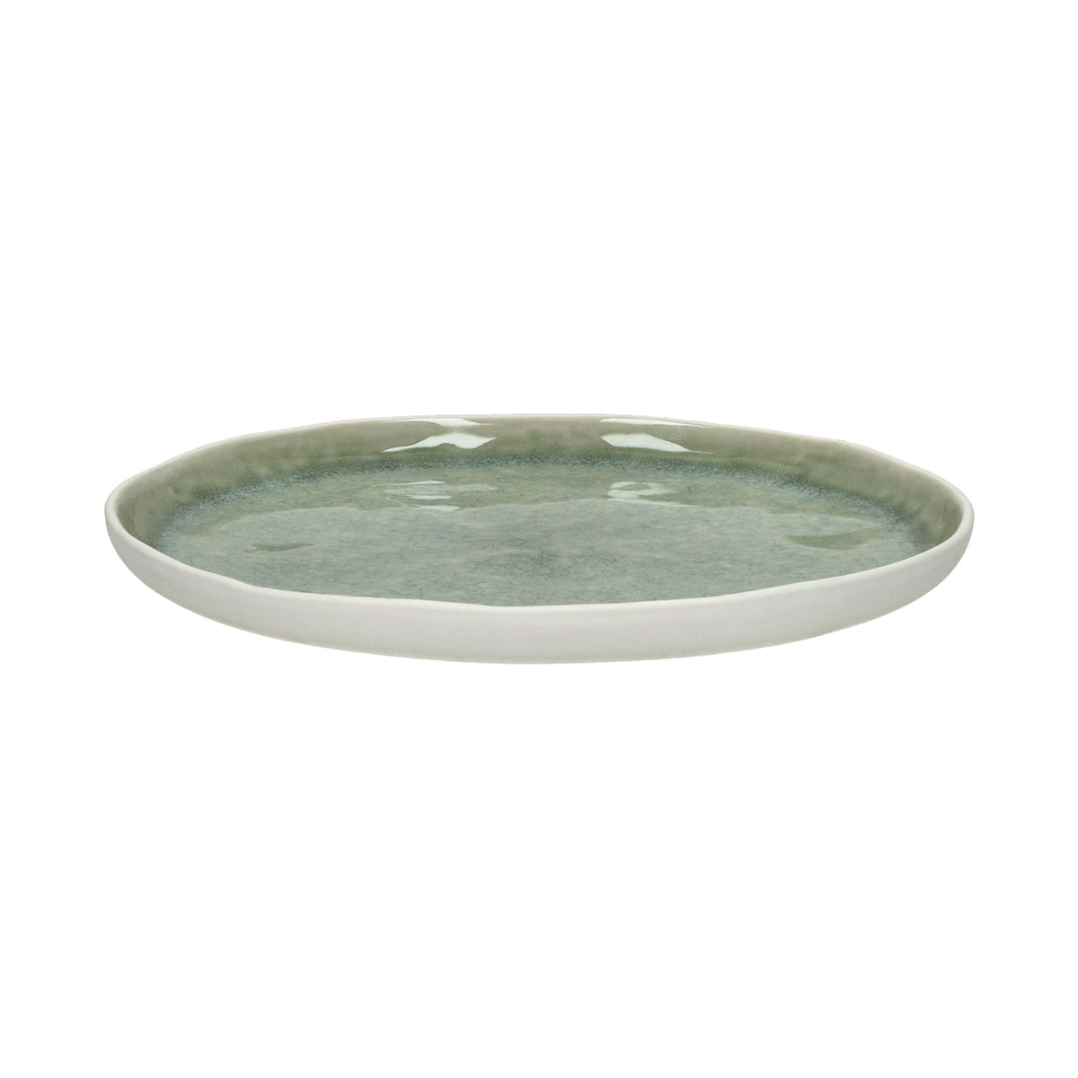 Piro Stoneware Dessert Plate | Sea Green | Ø21x1.5cm