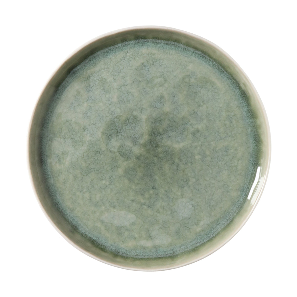 Piro Stoneware Dessert Plate | Sea Green | Ø21x1.5cm