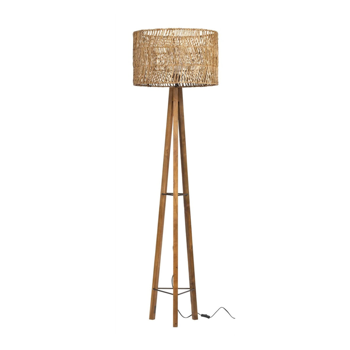 Porto Cristo Floor Lamp | Natural Rattan