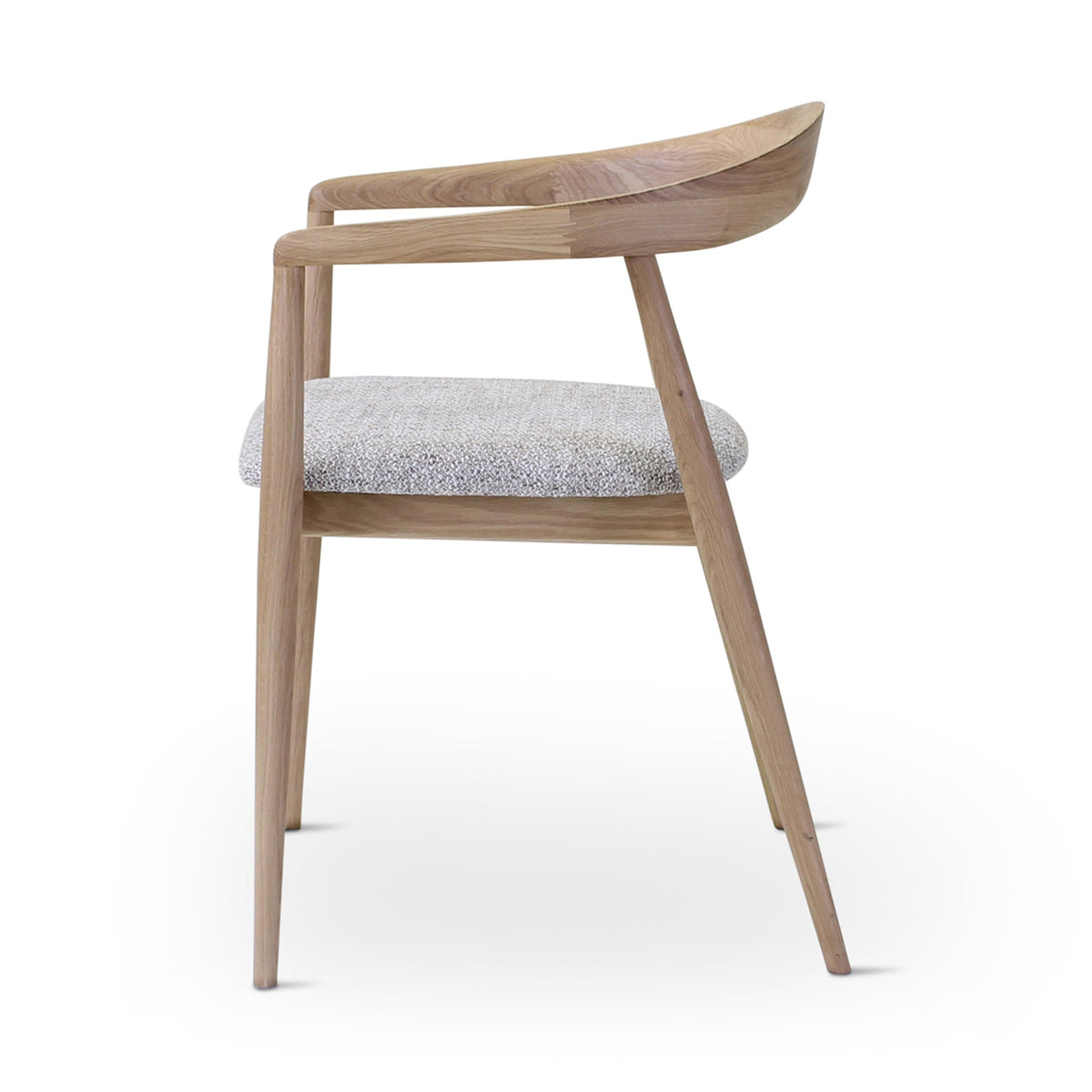Pura Dining Chair | Natural Oak | Bisque Pillow