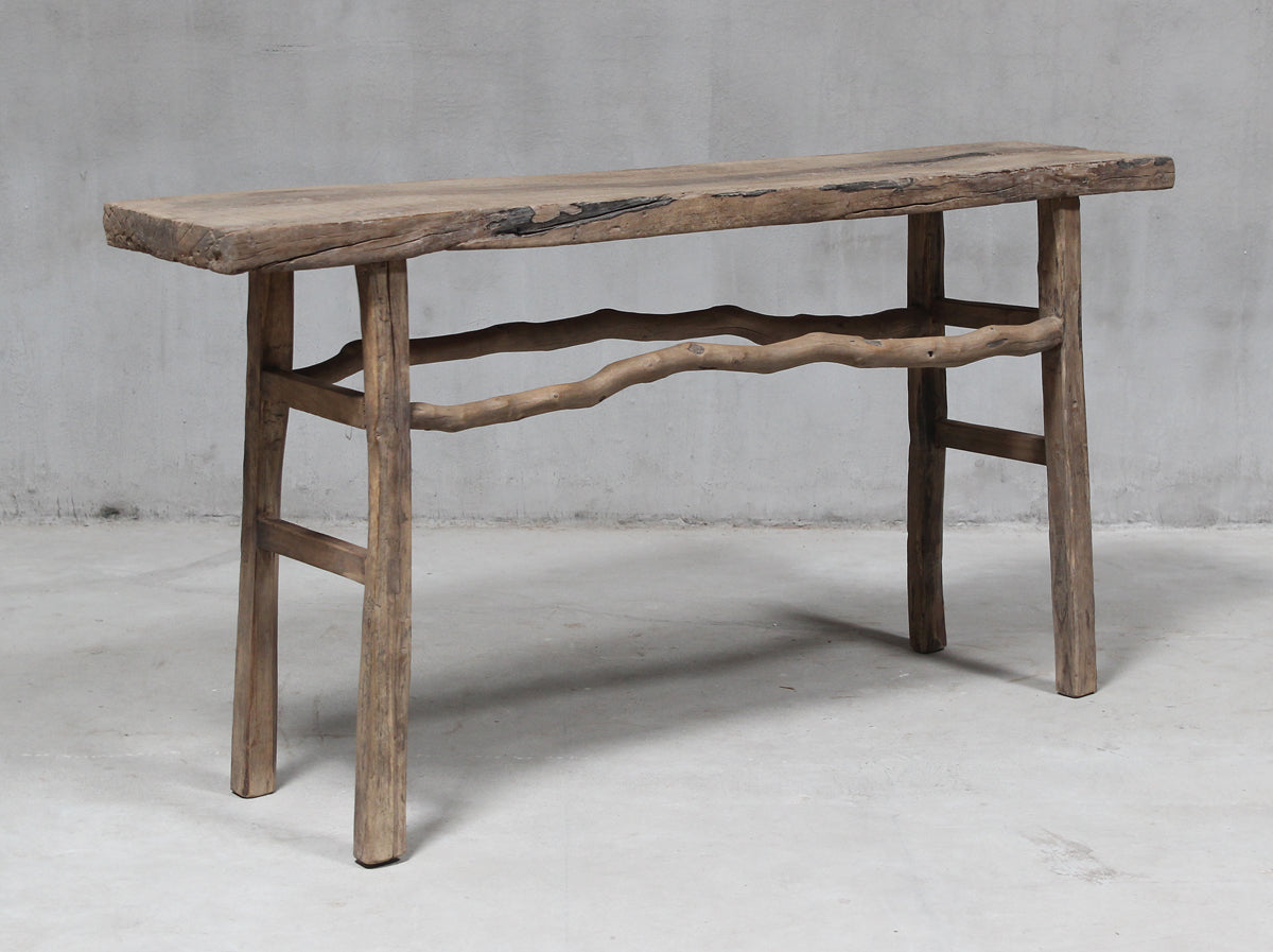 Weathered console table