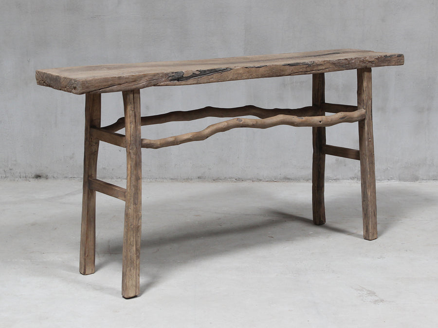 Weathered console table