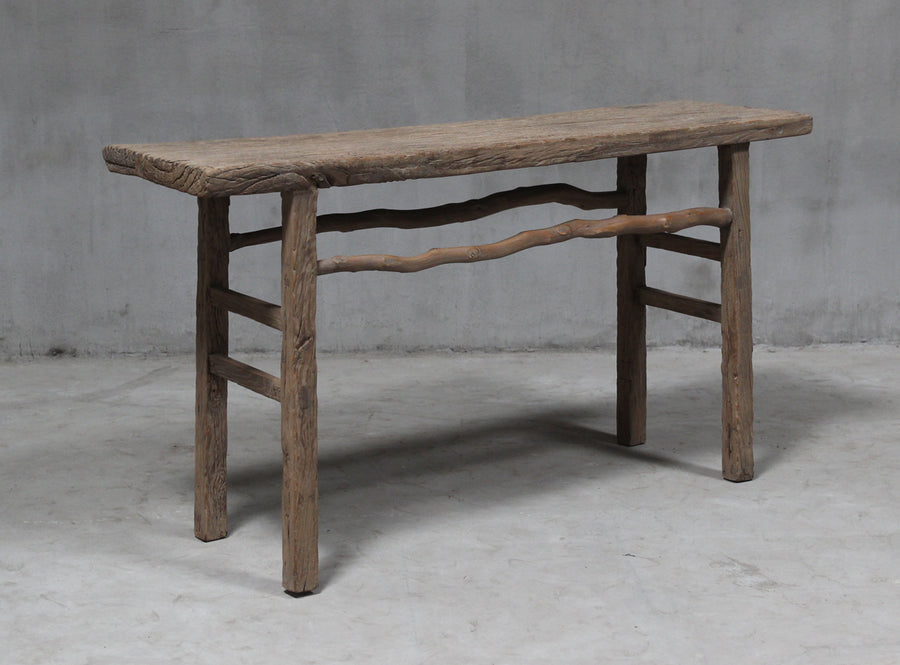 Weathered console table